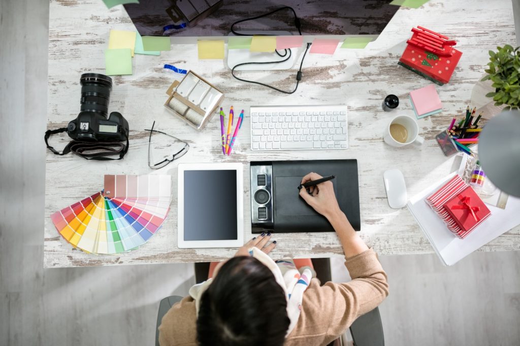 working with a graphic designer