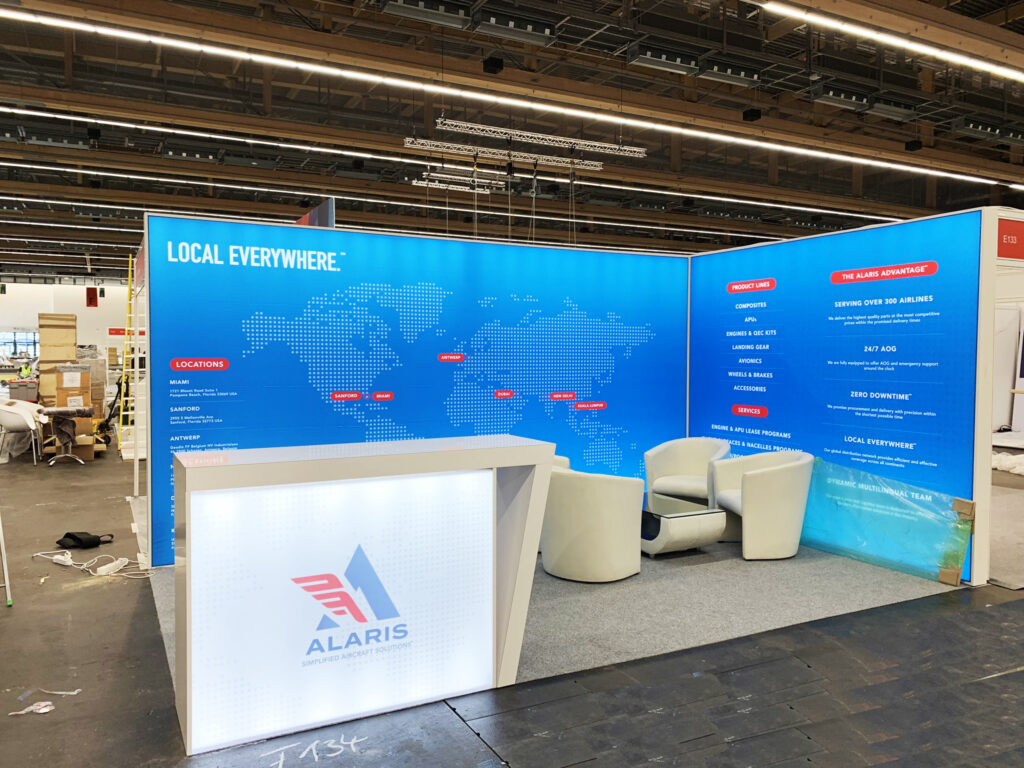 corner inline booth, trade show booth rental mistakes to avoid