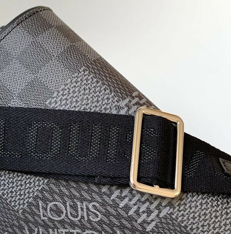 Louis Vuitton Studio Messenger Damier Graphite Gray For Men, Men's Bags, Shoulder And Crossbody Bags 9.3in/25.3cm LV N50013