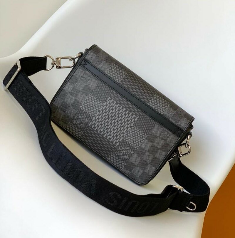 Louis Vuitton Studio Messenger Damier Graphite Gray For Men, Men's Bags, Shoulder And Crossbody Bags 9.3in/25.3cm LV N50013