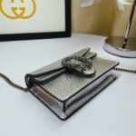 Gucci Dionysus Super Mini Bag Silver For Women, Women's Bags 6.5in/17cm GG 476432 1TRBN 8173