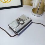 Gucci Dionysus Super Mini Bag Silver For Women, Women's Bags 6.5in/17cm GG 476432 1TRBN 8173