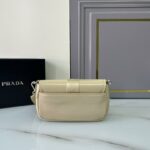 Prada Pocket Nylon And Brushed Bag Beige For Women, Women's Bags 9in/23cm 1BD295_789_F0F24_V_BFO