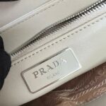 Prada Pocket Nylon And Brushed Bag Beige For Women, Women's Bags 9in/23cm 1BD295_789_F0F24_V_BFO