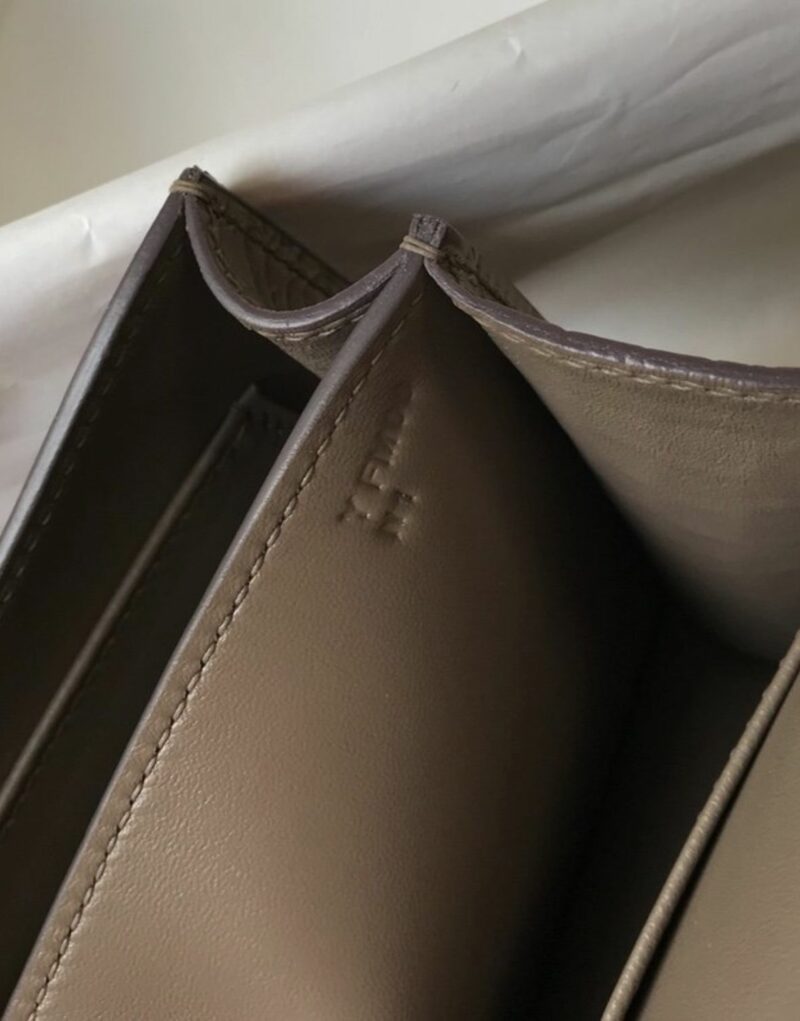 Hermes Mini Constance Bag Grey For Women Gold Color Hardware 7.1in/18cm