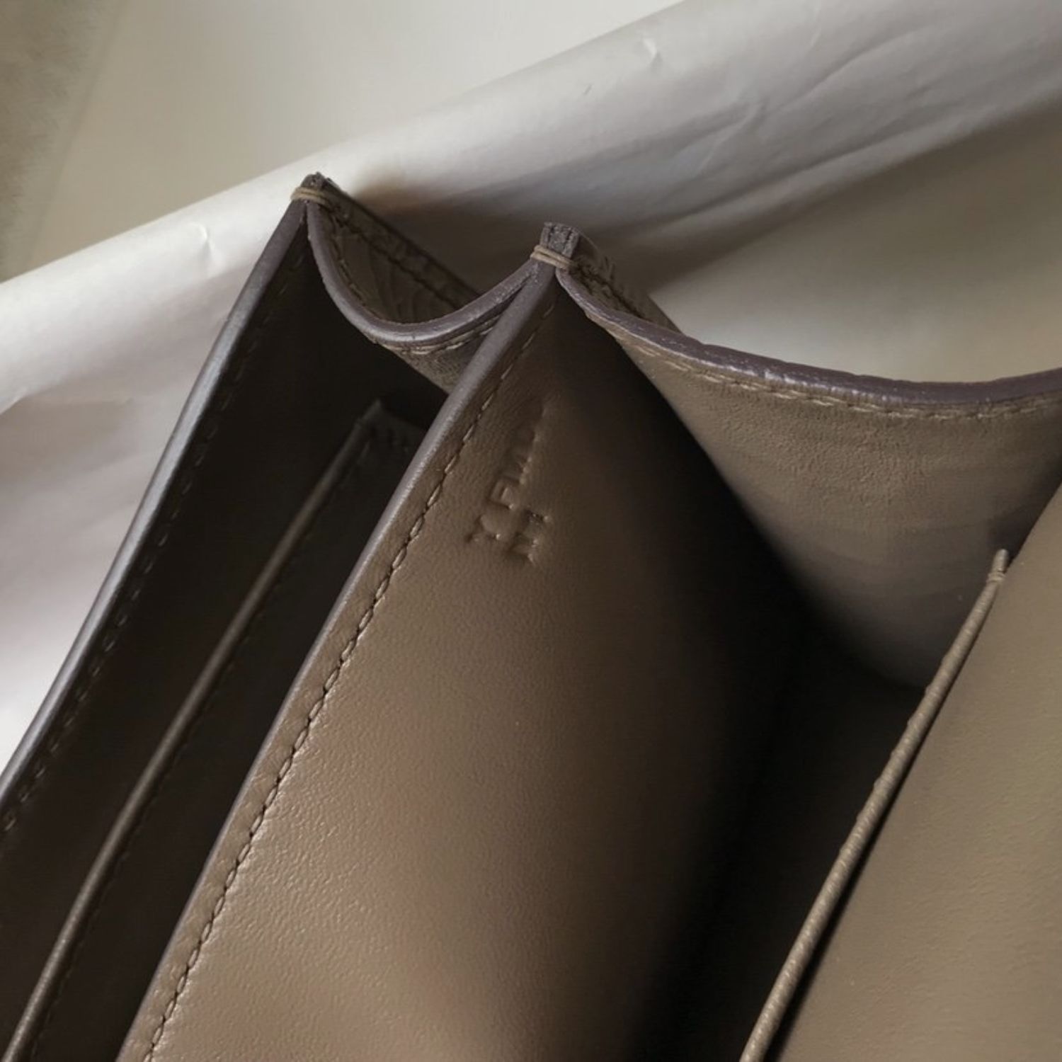 Hermes Mini Constance Bag Grey For Women Gold Color Hardware 7.1in/18cm