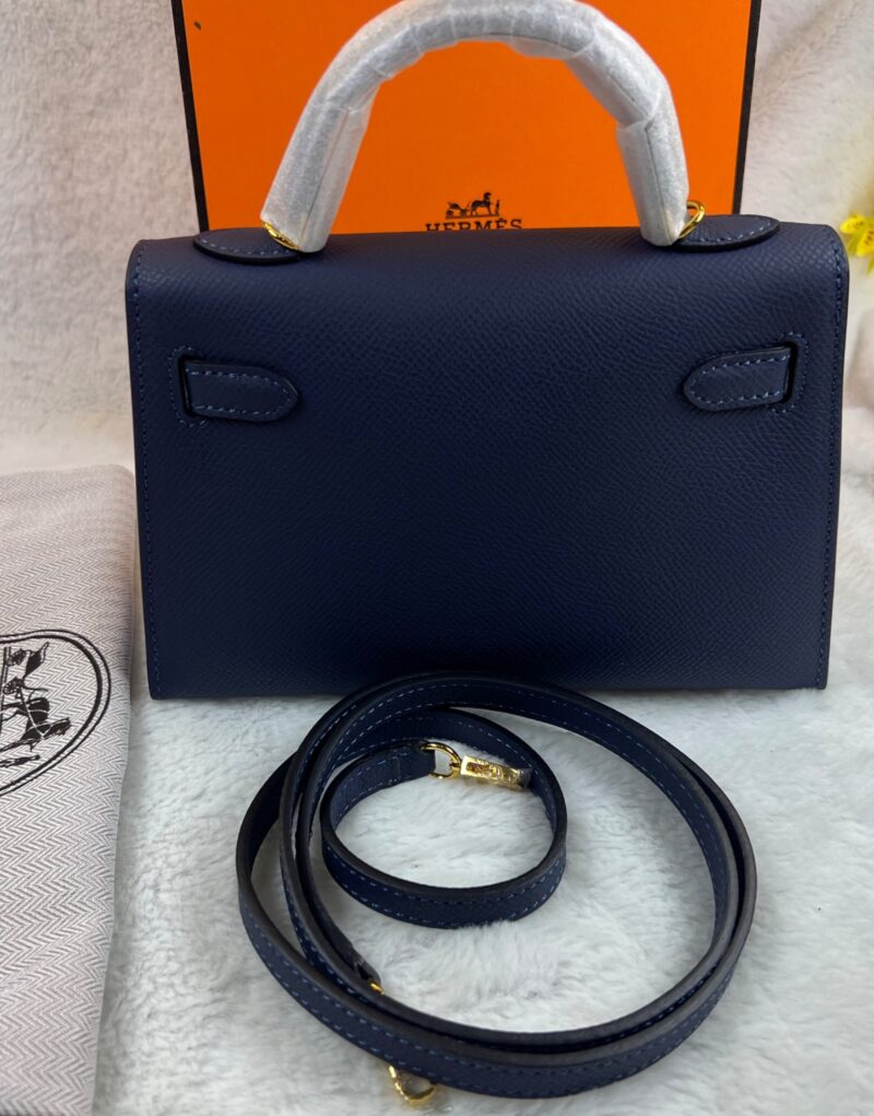 Hermes Kelly 19 Blue France Swift Bag For Women, Women's Handbags, Shoulder Bags 7.5in/19cm