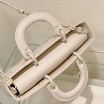 Dior Medium Lady D-joy Bag White/Grey/Beige/Black For Women 10in/26cm M0540ONGE_M030