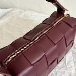 Bottega Veneta Brick Cassette Brown/Burgundy For Women‎ 11in/28cm 709360VMAY12593