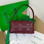 Bottega Veneta Brick Cassette Brown/Burgundy For Women‎ 11in/28cm 709360VMAY12593