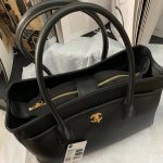 Chanel Caviar Cerf Black For Women 14.1in/36cm