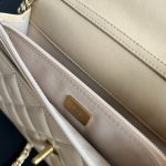 Chanel Wallet On Chain Black/White/Beige For Women 7.5in/19cm AP1450