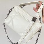 Christian Dior 30 Montaigne Box Bag With Handle White For Women 7in/17.5cm
