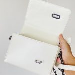 Christian Dior 30 Montaigne Box Bag With Handle White For Women 7in/17.5cm