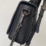 Dior 30 Montaigne Box Bag With Handle Black For Women 10in/25cm M9218BNNA_M030