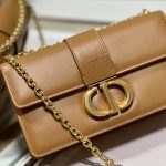 Christian Dior 30 Montaigne East West Bag With Chain Brown For Women 8.5in/21.5cm