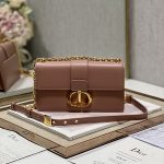 Christian Dior 30 Montaigne East West Bag With Chain Pink For Women 8.5in/21.5cm