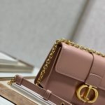 Christian Dior 30 Montaigne East West Bag With Chain Pink For Women 8.5in/21.5cm