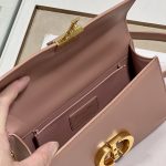 Christian Dior 30 Montaigne East West Bag With Chain Pink For Women 8.5in/21.5cm
