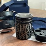 Dior Aqua Mug With Shoulder Strap Black For Women 5.5in/13.4cm 2ESKH324YMJ_H00N