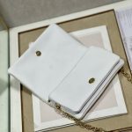 Dior Caro Macrocannage Pouch Black/White For Women 7.5in/19.5cm S5135BNHH_M900