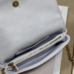 Dior Caro Macrocannage Pouch Black/White For Women 7.5in/19.5cm S5135BNHH_M900