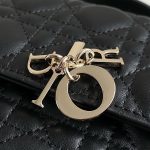 Dior Lady Top Handle Clutch Beige/Black/White For Women 8.5in/21cm S0980ONMJ_M49P