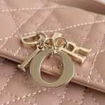 Dior Lady Top Handle Clutch Beige/Black/White For Women 8.5in/21cm S0980ONMJ_M49P
