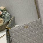 Dior Large Caro Daily Pouch Black/Grey/Brown For Women 12in/30cm S5086UWHC_M900