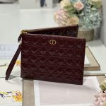 Dior Large Caro Daily Pouch Black/Grey/Brown For Women 12in/30cm S5086UWHC_M900