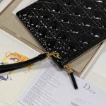 Dior Large Caro Daily Pouch Black/Grey/Brown For Women 12in/30cm S5086UWHC_M900