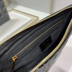 Dior Large Caro Daily Pouch Black/Grey/Brown For Women 12in/30cm S5086UWHC_M900