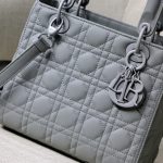 Dior Medium Lady Bag  Black/White/Beige/Grey For Women 9.5in/24cm M0565ONGE_M900