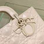 Dior Medium Lady D-joy Bag White/Grey/Beige/Black For Women 10in/26cm M0540ONGE_M030