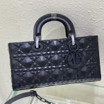 Dior Medium Lady D-joy Bag White/Grey/Beige/Black For Women 10in/26cm M0540ONGE_M030