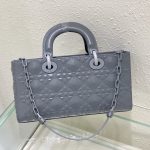 Dior Medium Lady D-joy Bag White/Grey/Beige/Black For Women 10in/26cm M0540ONGE_M030