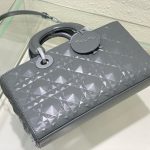 Dior Medium Lady D-joy Bag White/Grey/Beige/Black For Women 10in/26cm M0540ONGE_M030