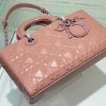 Dior Medium Lady D-joy Bag White/Grey/Beige/Black For Women 10in/26cm M0540ONGE_M030