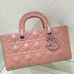 Dior Medium Lady D-joy Bag White/Grey/Beige/Black For Women 10in/26cm M0540ONGE_M030