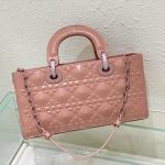 Dior Medium Lady D-joy Bag White/Grey/Beige/Black For Women 10in/26cm M0540ONGE_M030
