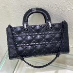 Dior Medium Lady D-joy Bag White/Grey/Beige/Black For Women 10in/26cm M0540ONGE_M030