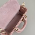 Dior Micro Lady D-Joy Bag White/Pink/Black For Women 6in/16cm S0910ONGE_M030