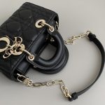 Dior Micro Lady D-Joy Bag White/Pink/Black For Women 6in/16cm S0910ONGE_M030