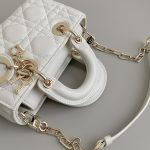 Dior Micro Lady D-Joy Bag White/Pink/Black For Women 6in/16cm S0910ONGE_M030