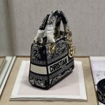 Dior Mini Lady D-Lite Bag Black  For Women 6.5in/17cm