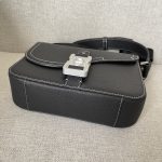 Dior Mini Saddle Bag With Strap Black For Women 9in/23cm 1ADPO049YKK_H00N
