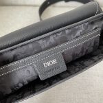 Dior Mini Saddle Bag With Strap Black For Women 9in/23cm 1ADPO049YKK_H00N