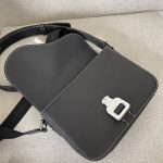 Dior Mini Saddle Bag With Strap Black For Women 9in/23cm 1ADPO049YKK_H00N