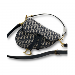 Dior Saddle Bag With Strap Blue Oblique Jacquard For Women 10in/25.5cm M0455CTZQ_M928