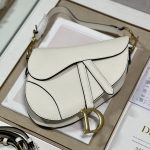 Christian Saddle Bag With Strap White For Women 10in/25.5cm